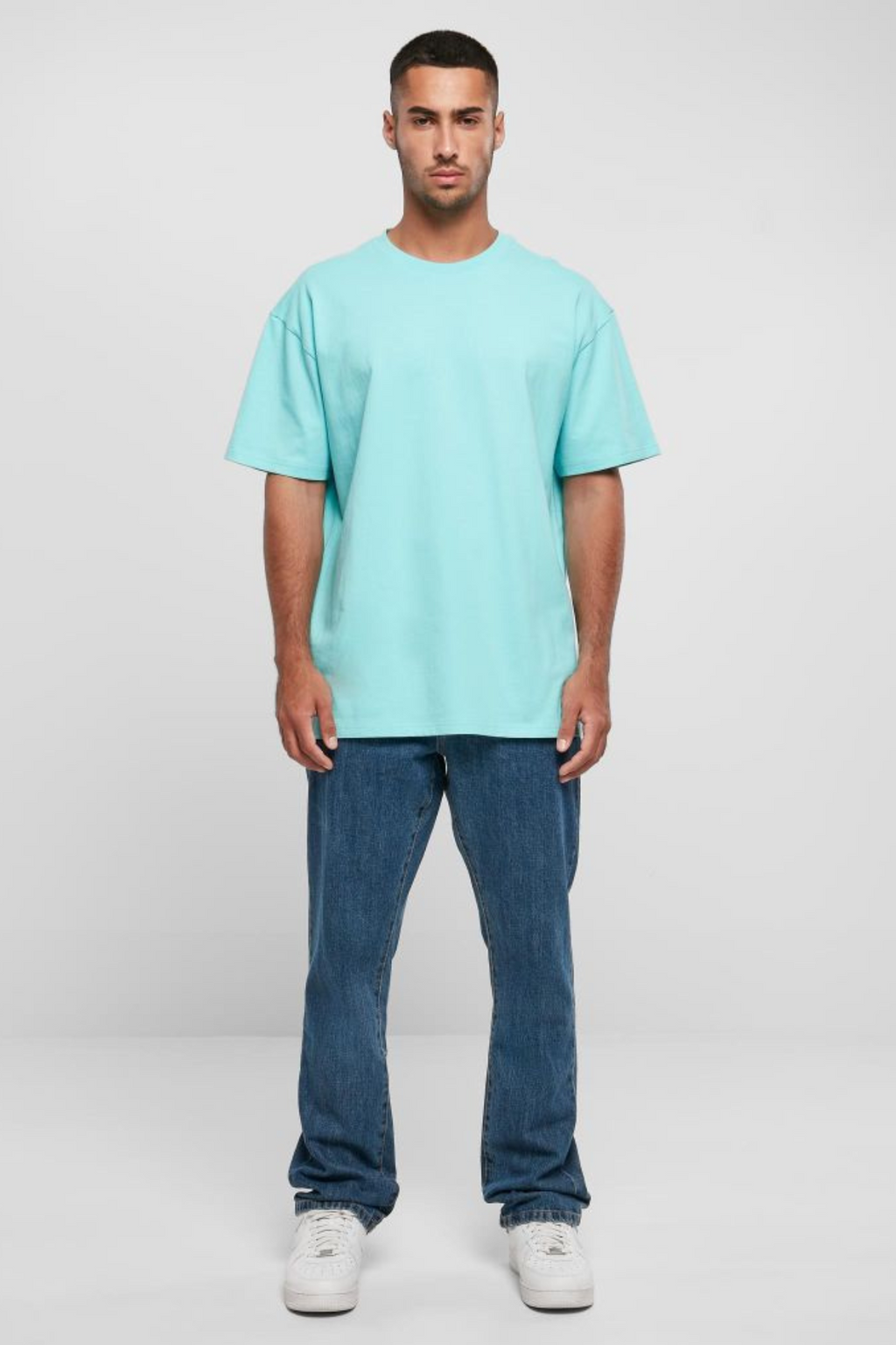 Heavy Oversized T-shirt - Beryl Blue