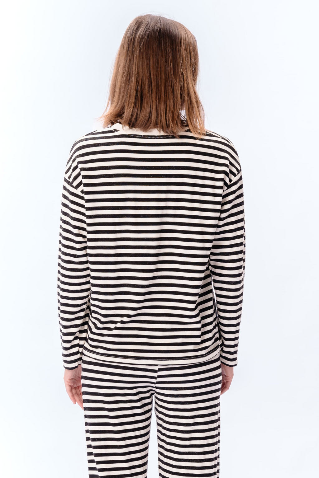 Stripped Pants - Sort