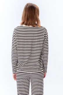 Stripped Pants - Sort