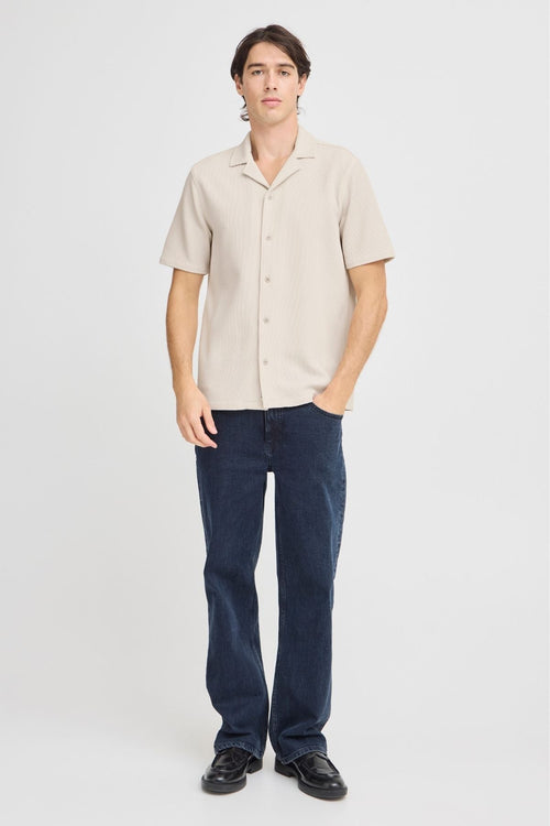 Strikket Skjorte - Beige