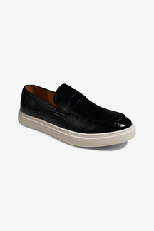 Loafers i læder i sort