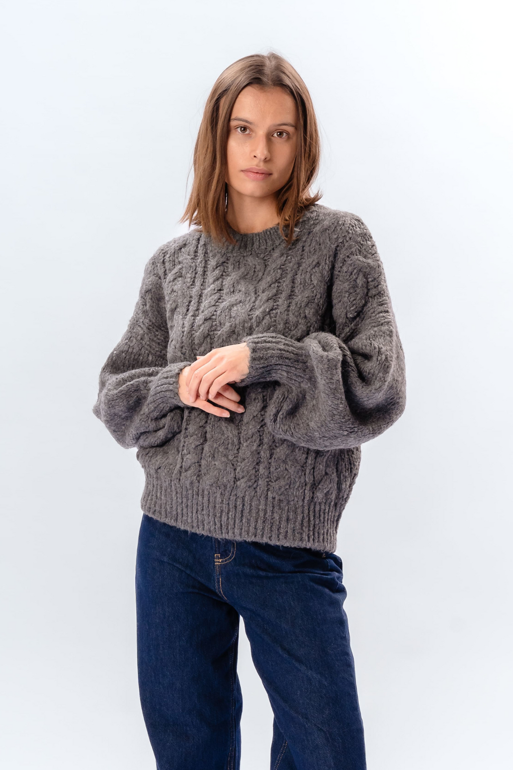 Emma Knit - Mellemgrå