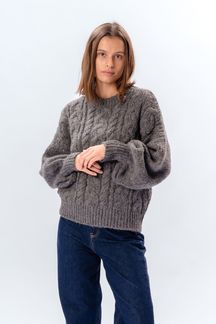 Emma Knit - Mellemgrå