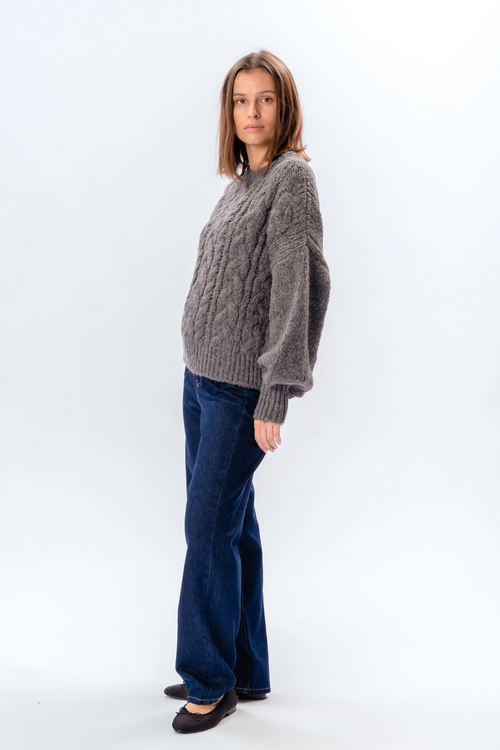 Emma Knit - Mellemgrå