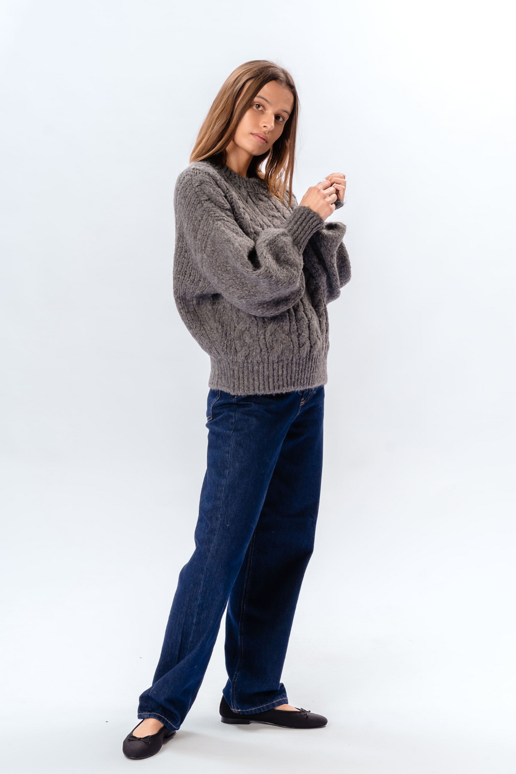 Emma Knit - Mellemgrå