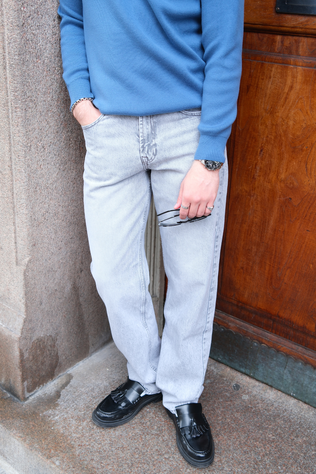 Relaxed Fit Jeans - Grå Denim