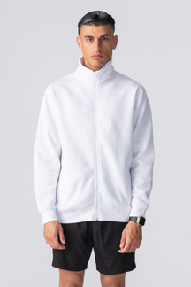 Ulan Sweat Zip Jakket - Hvid