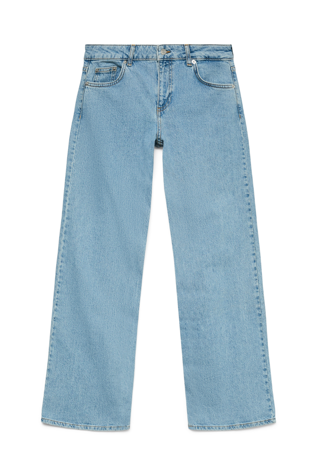 Alexis Low Waist Denim Jeans - Lys Blå Denim