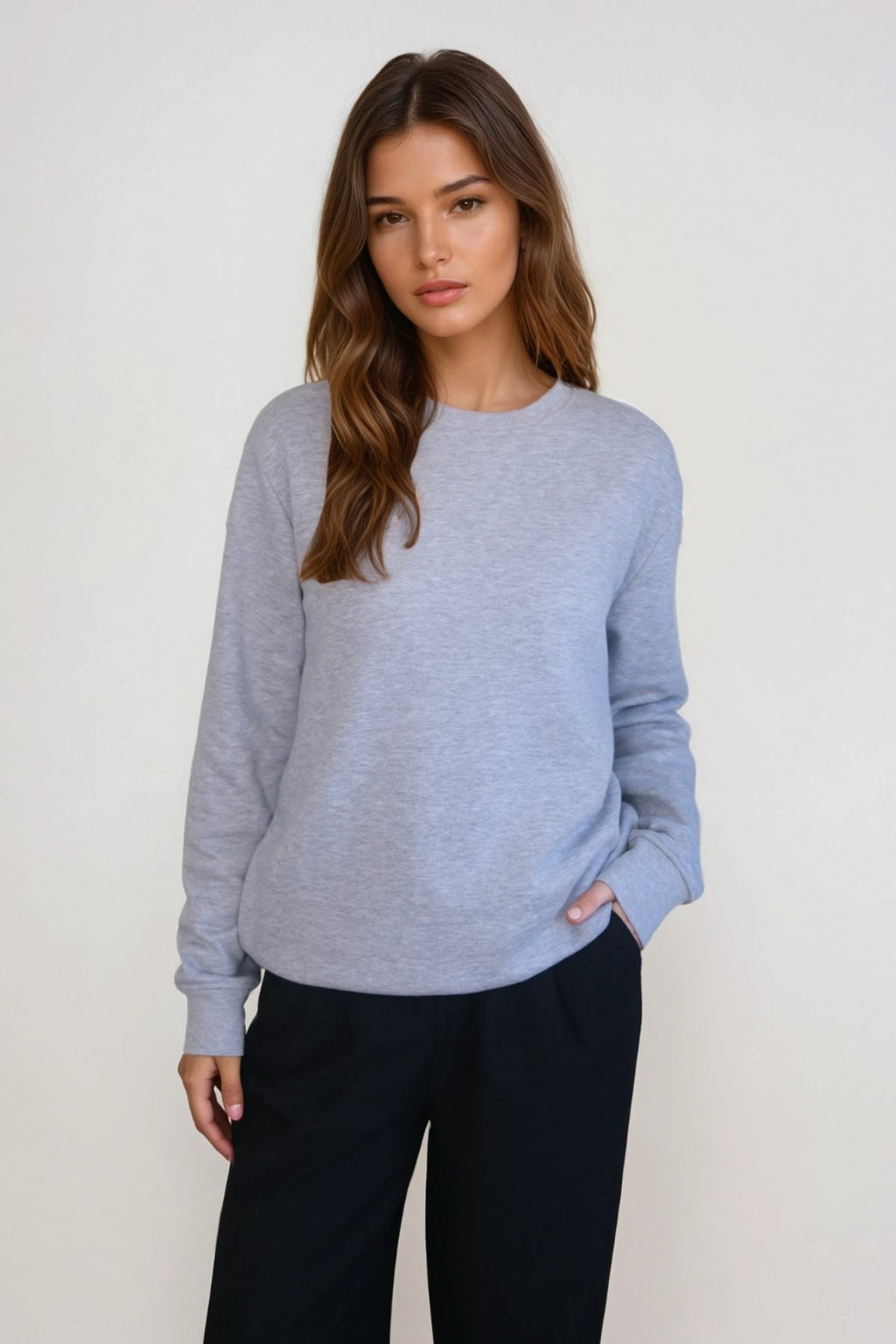 Essentiel Crewneck - Grå Melange