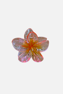 Blomst Hårspænde - Pink/Orange