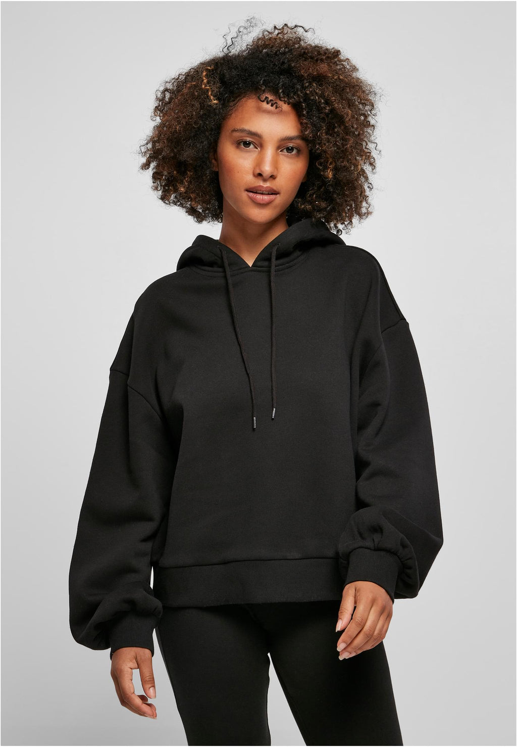 Ladies Organic Oversized Hoody - Sort