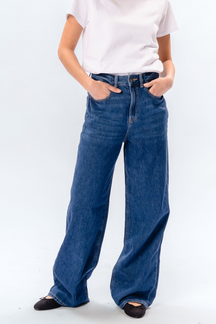 De Originale Performance Wide Jeans - Medium Blue Denim