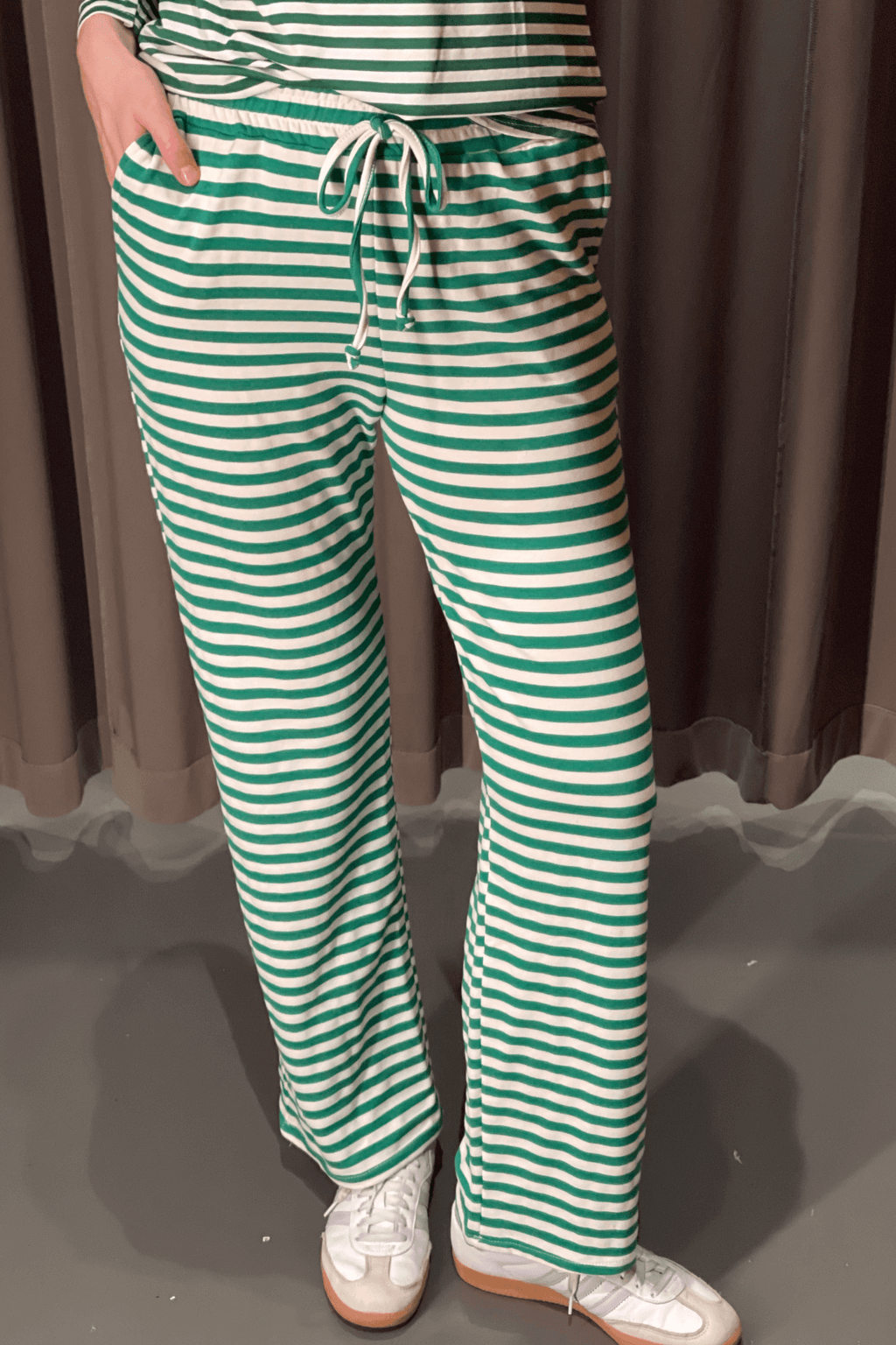 Stripped Pants - Grøn