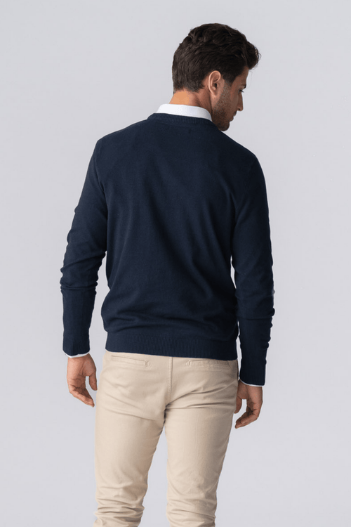 Pullover Rundhals - Navy