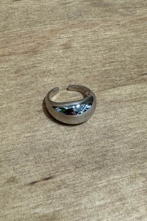 Tung Åben Ring - Sølv