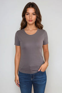 Basic Tight T-shirt - Grå
