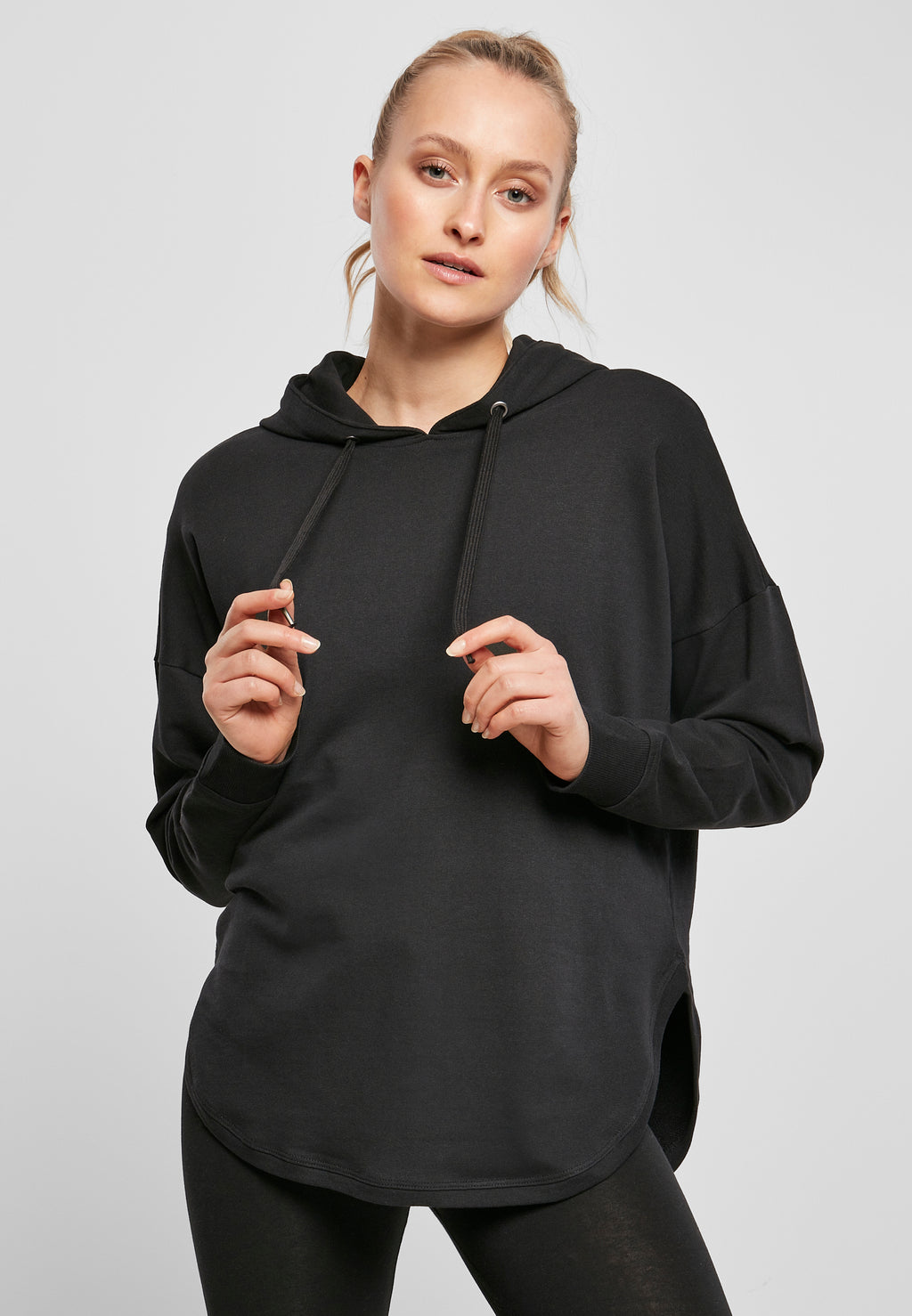 Ladies Oversized Hoody - Black