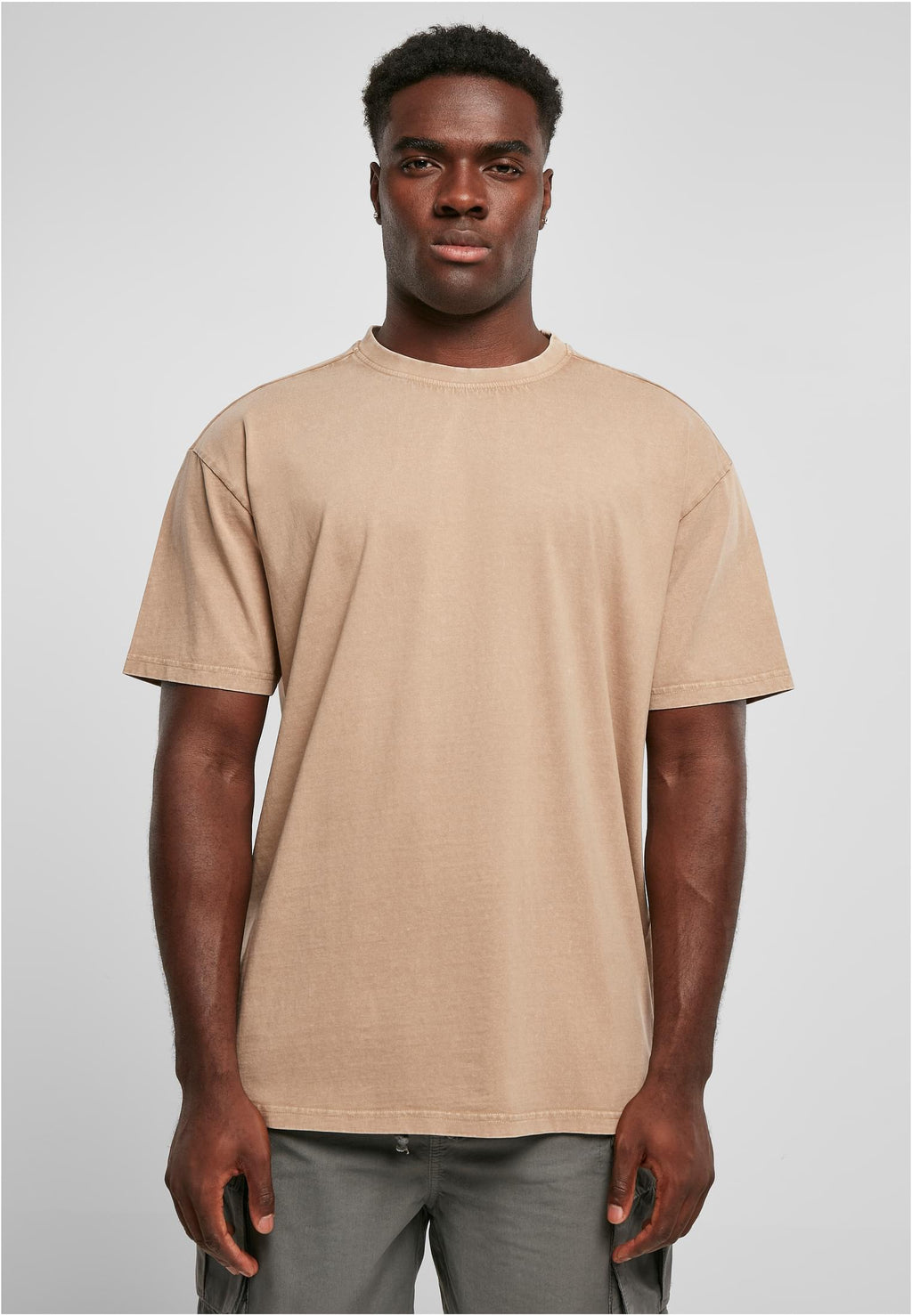 Acid Washed Heavy Oversize Tee - Union Beige