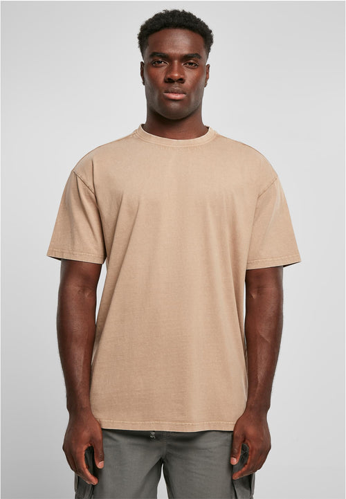 Acid Washed Heavy Oversize Tee - Union Beige