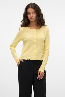 Isa Cardigan med Rund Hals - Anisblomst