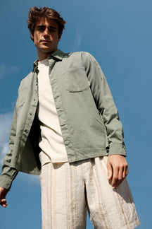 Alex Skjorte Regular Fit - Lys Oliven