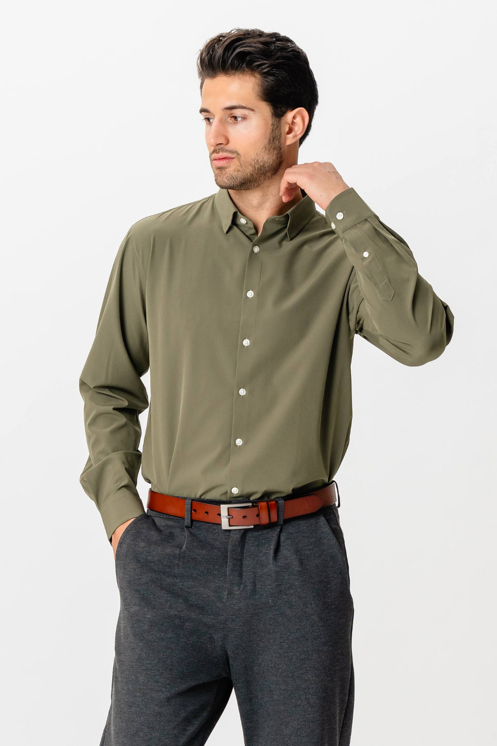 The Original Premium Performance Shirt - Oliven