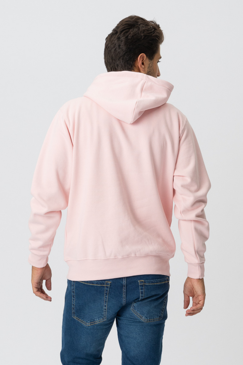 Basic hoodie - Lyserød