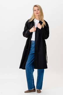 Linea trenchcoat - Sort