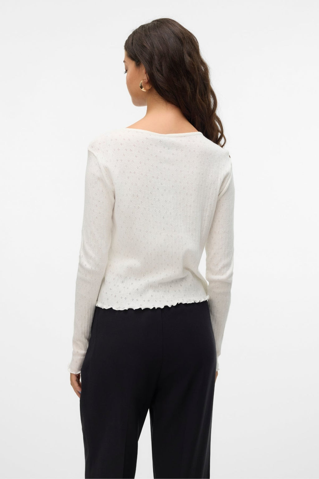 Isa O-Neck Cardigan - Sne Hvid