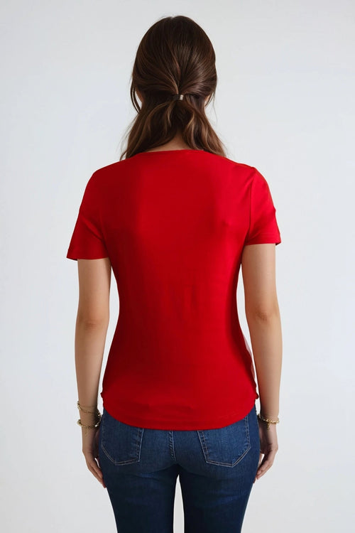 Basic Tight T-shirt - Rød