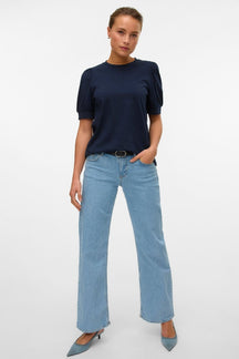 Alexis Low Waist Denim Jeans - Lys Blå Denim