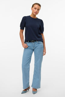 Alexis Low Waist Denim Jeans - Lys Blå Denim