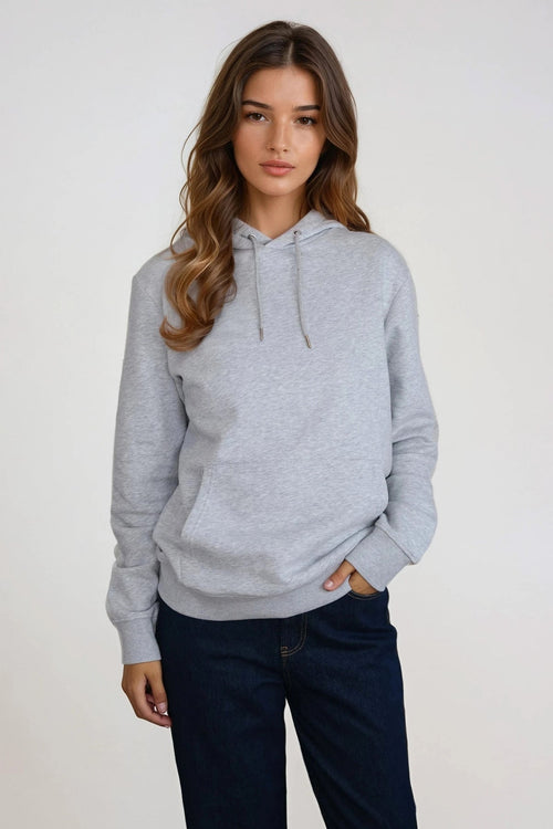 Sweatshirt Hoodie - Askegrå