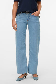 Alexis Low Waist Denim Jeans - Lys Blå Denim