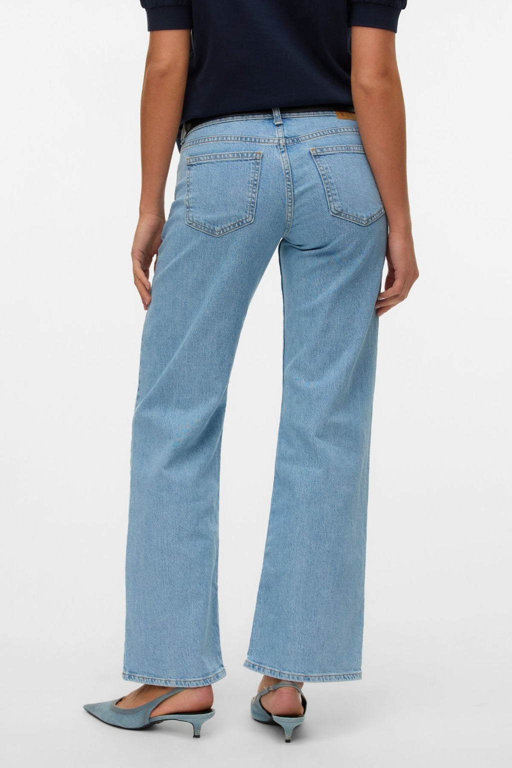 Alexis Low Waist Denim Jeans - Lys Blå Denim