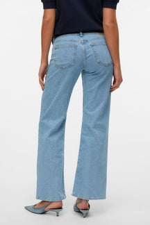 Alexis Low Waist Denim Jeans - Lys Blå Denim