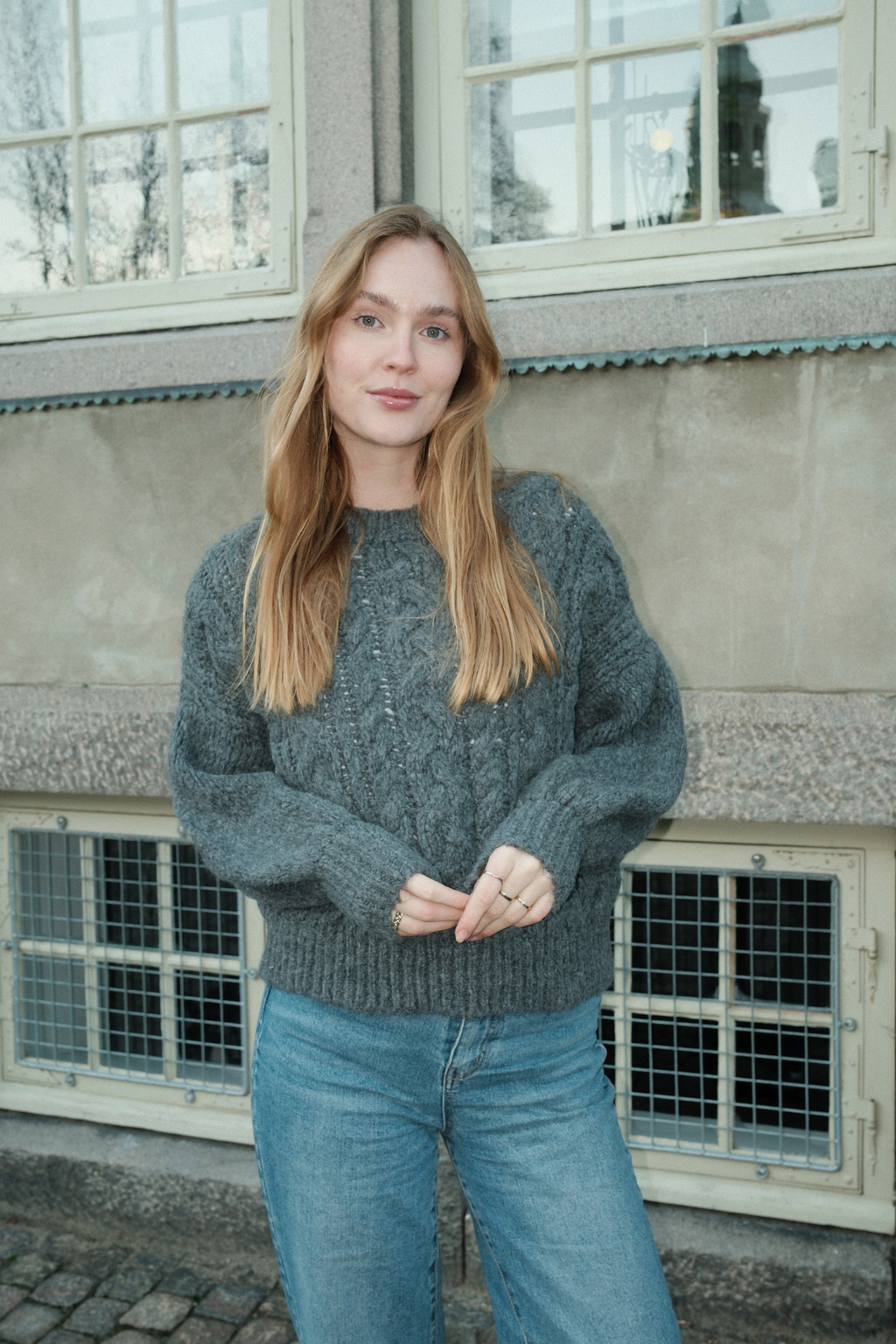 Emma Knit - Mellemgrå