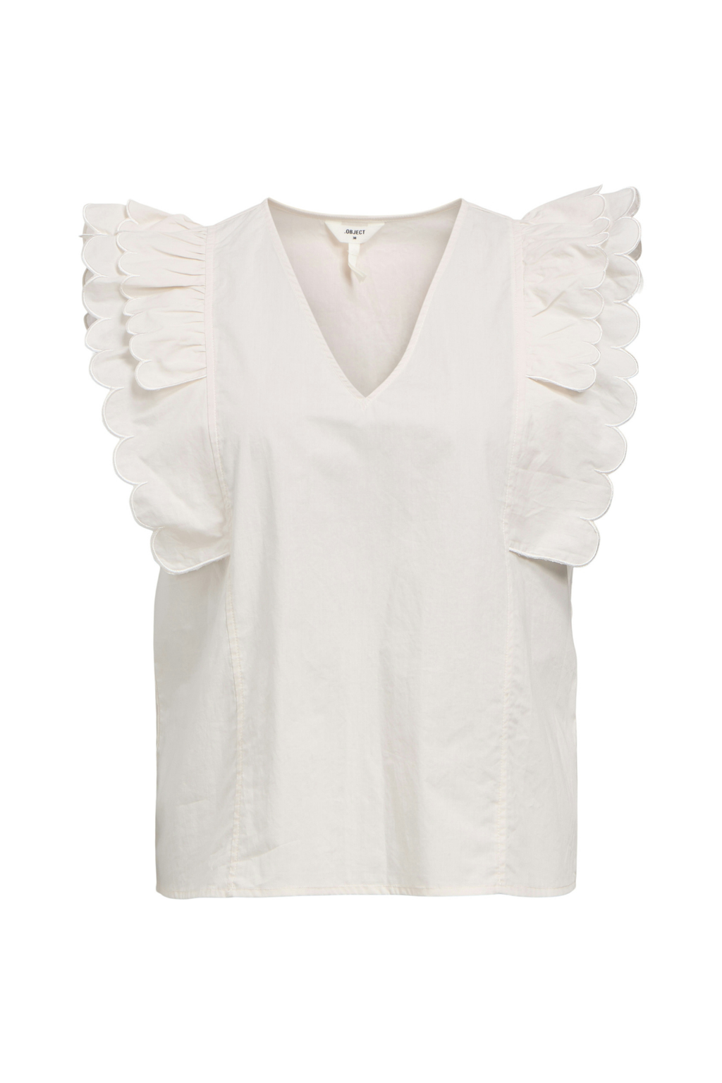 Hope Papaya Nour S/S Top - Hvid Sand