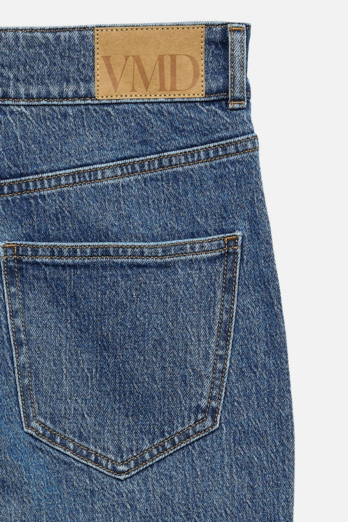 Tessa Wide Pocket Jeans - Medium Blå Denim
