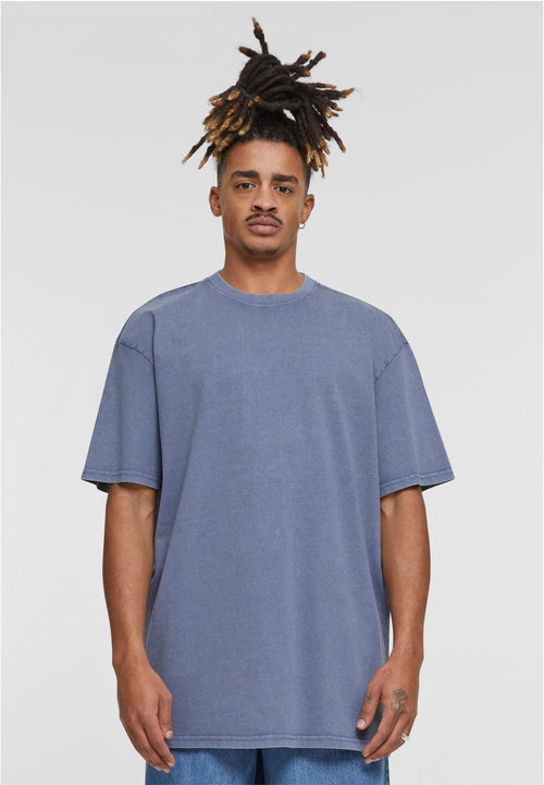 Acid Washed Heavy Oversize Tee - Vintage Blue