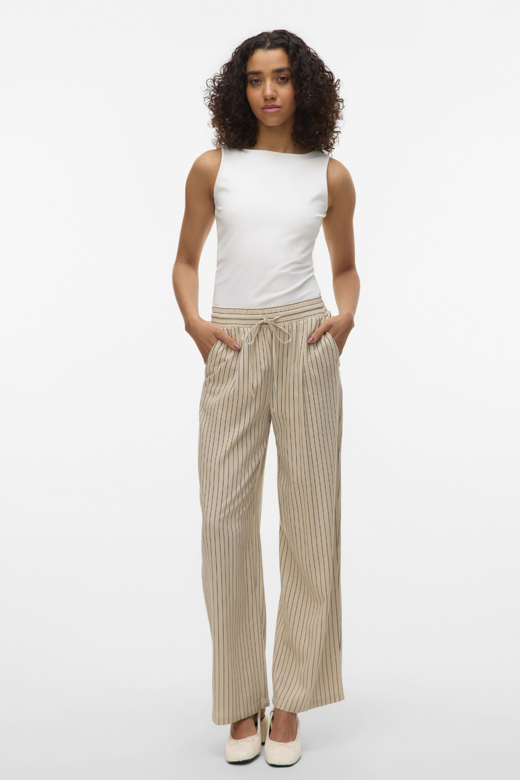 Jesmilo Wide Pants - Sølvkant
