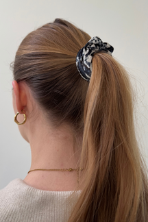 Leopard Scrunchie - Blå
