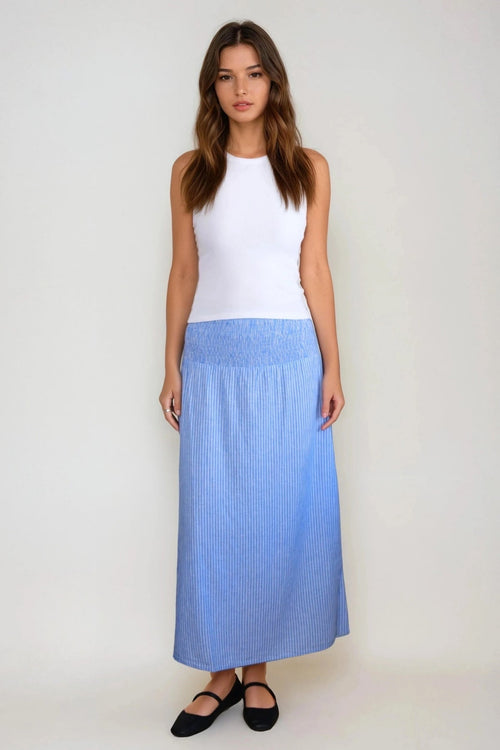 Linn Smock Ankel Nederdel - Marina White