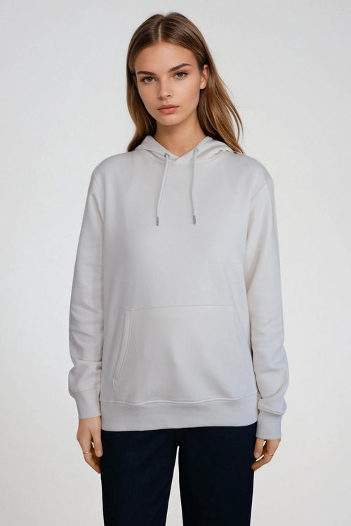 Sweatshirt Hættetrøje - Beige
