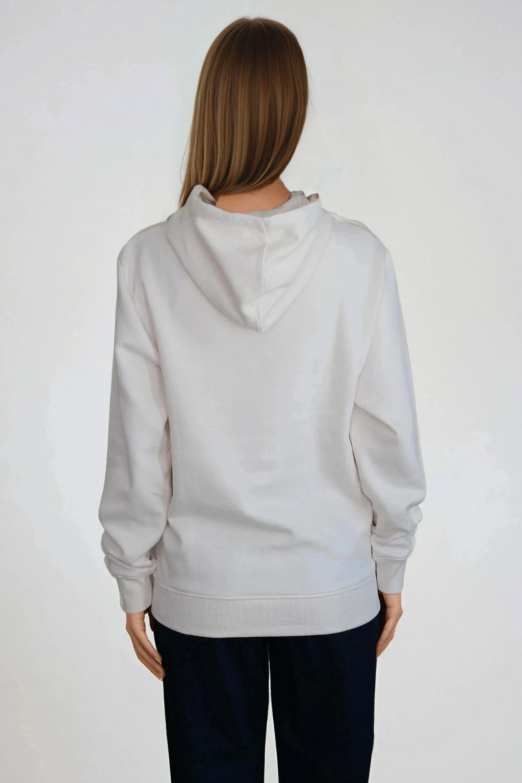Sweatshirt Hættetrøje - Beige