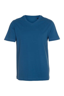 Basic Vneck t-shirt - Petroleum Blå