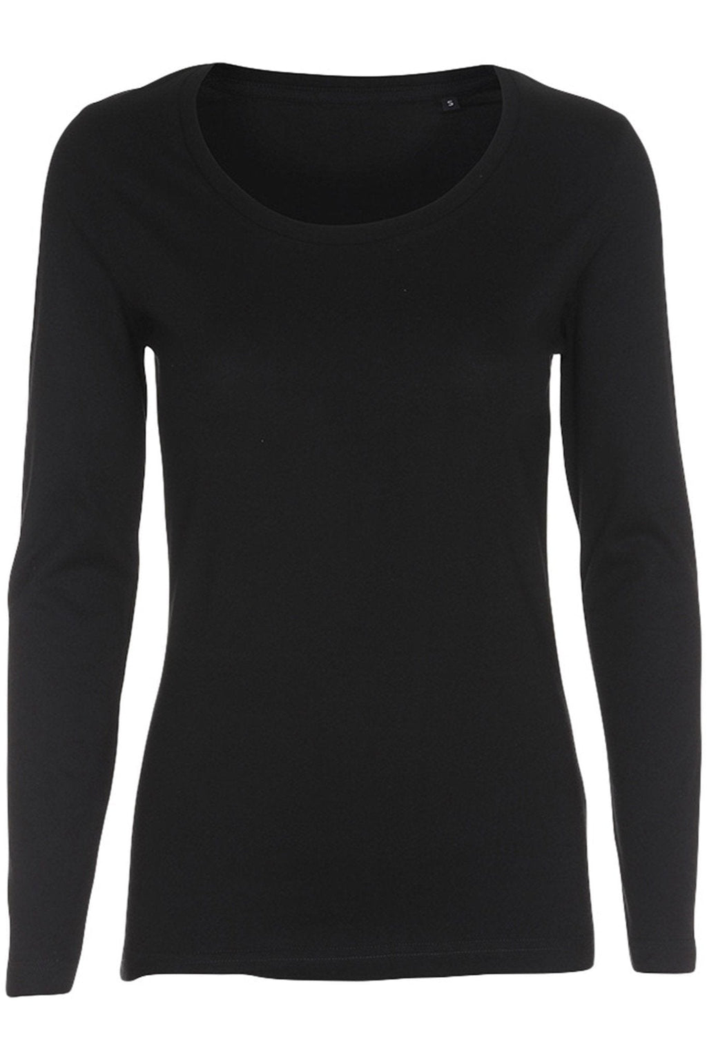 Basic langærmet T-shirt - Sort