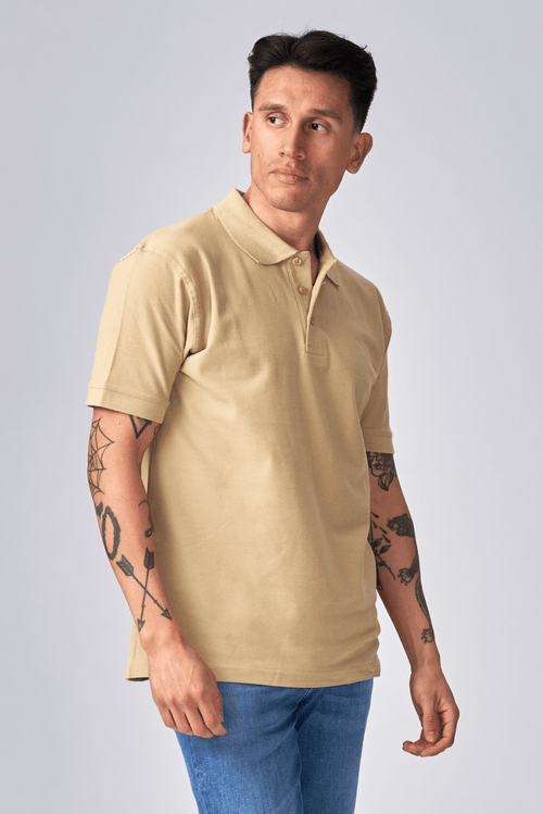 Oversized Polo shirt- Khaki