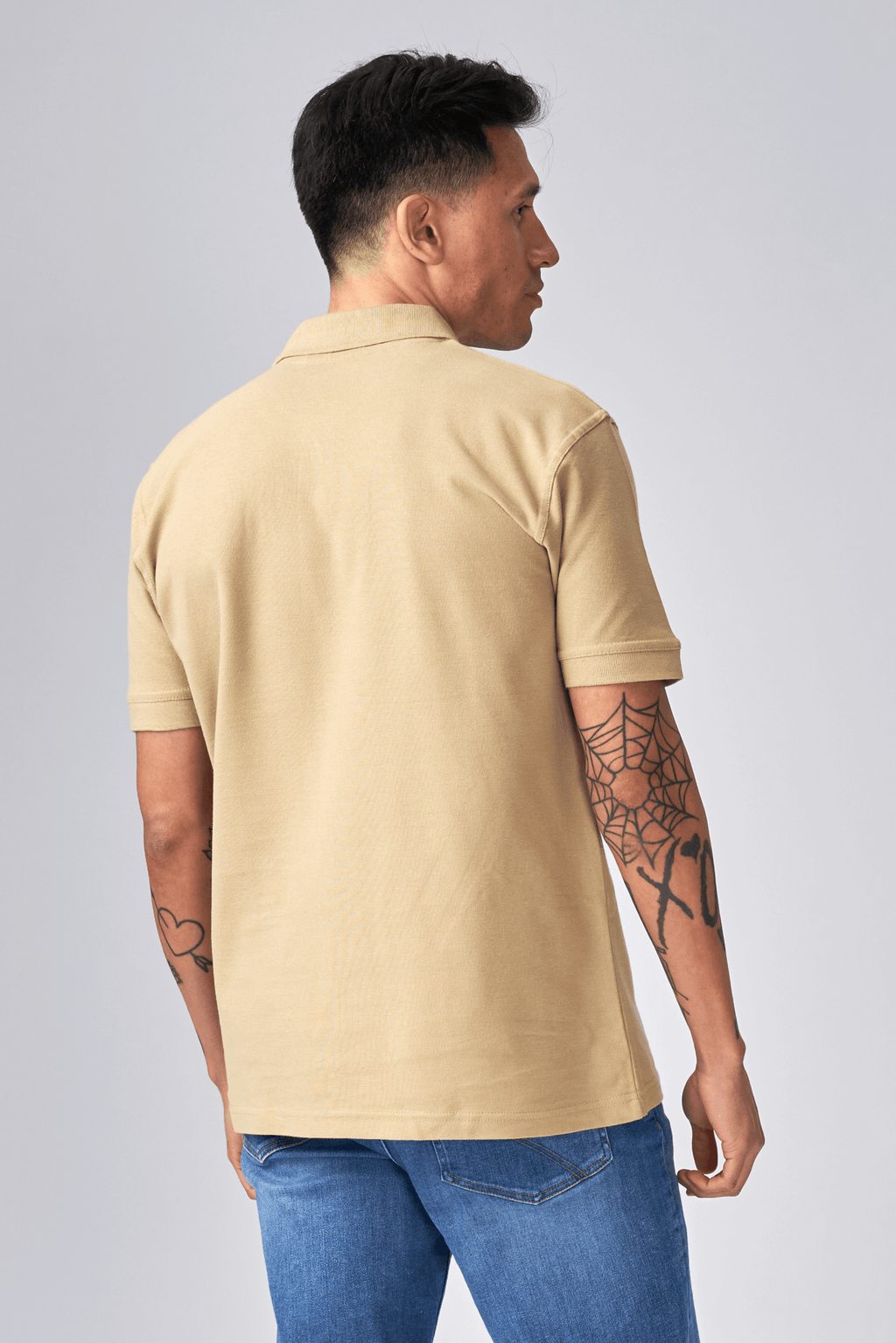 Oversized Polo shirt- Khaki