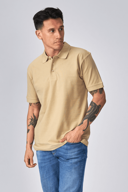 Oversized Polo shirt- Khaki